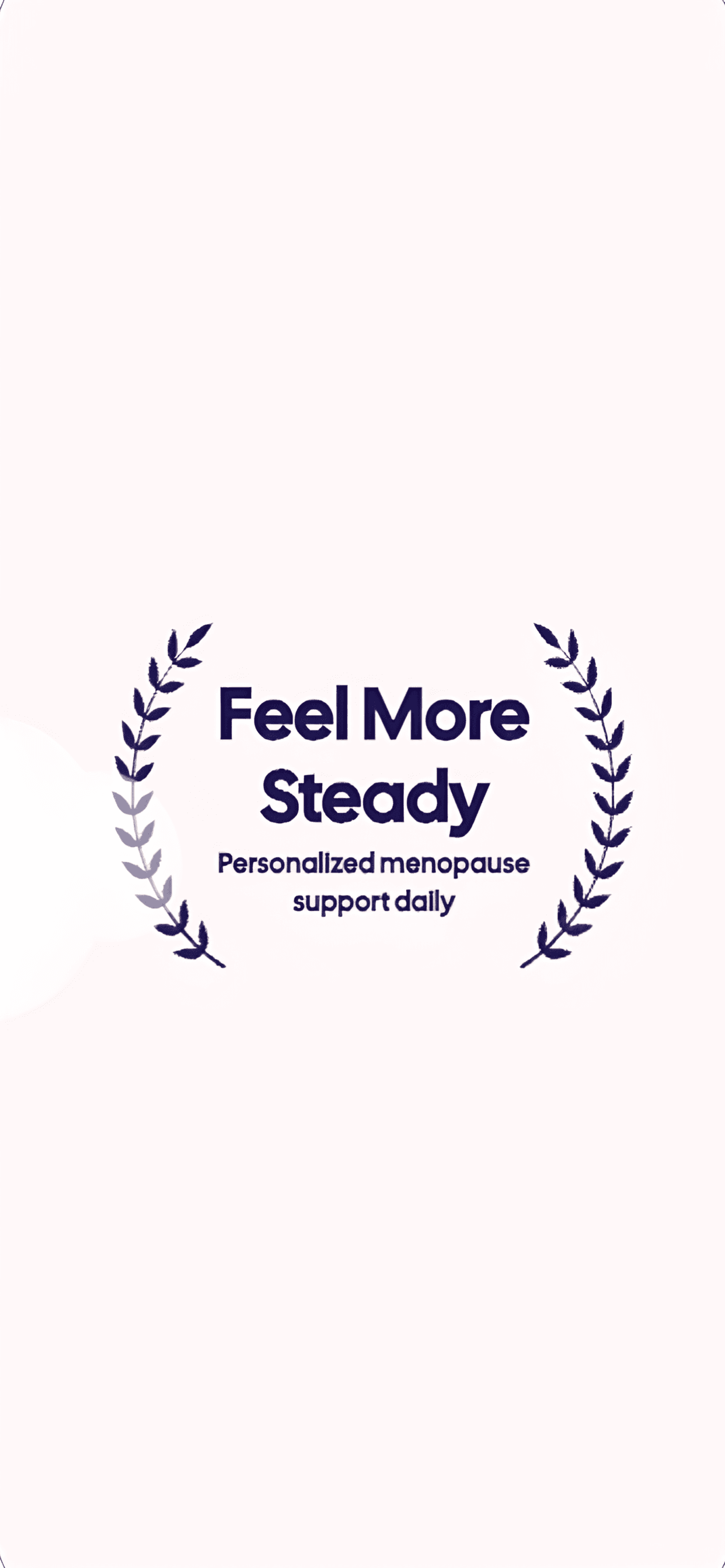Nerina AI screen with a simple wellness support message
